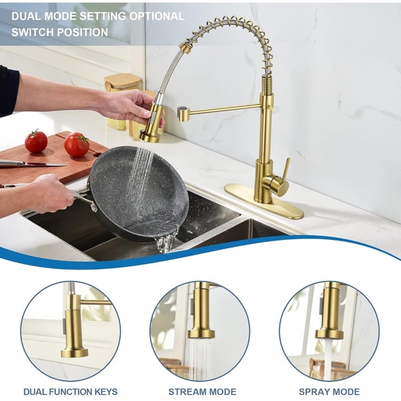 brand new gold kitchen faucet - Picture 5 of 9